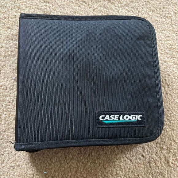 Case Logic 24 CD/DVD Black Zipper Nylon Case - Picture 1 of 7